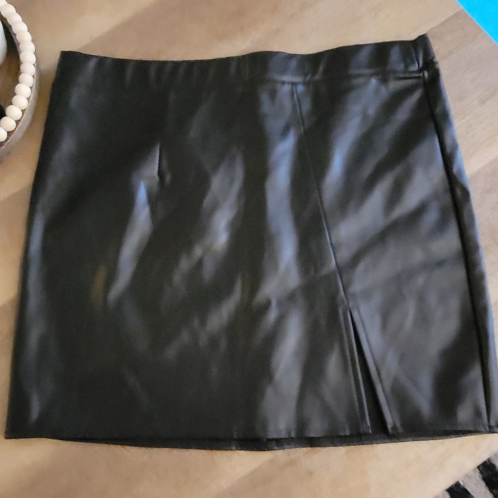 Black Leather Skirt